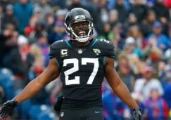 Leonard Fournette durante un partido con Jaguars