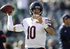 Mitchell Trubisky en un juego con Chicago