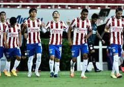 Jugadores del Rebaño en el partido contra Querétaro