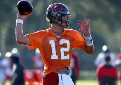 Tom Brady en entrenamiento