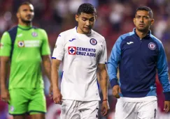 Jugadores de Cruz Azul en el Estadio Caliente