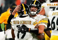 Los Steelers celebran una anotación sobre Giants