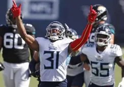 Los Titans celebran la victoria sobre Jaguars