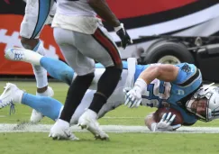 Christian McCaffrey en acción con Panthers