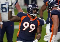 Jurrell Casey celebra una acción con Denver