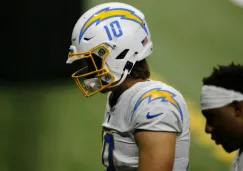 Justin Herbert en lamento con Chargers