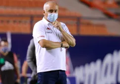 Guillermo Vázquez durante el duelo ante Gallos 