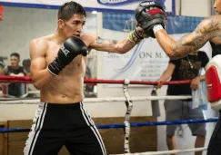 Leo Santa Cruz en entrenamiento