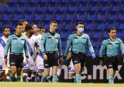 La cuarteta arbitral para el Puebla vs León