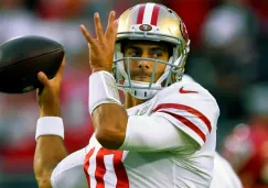 Jimmy Garoppolo durante un partido con 49ers