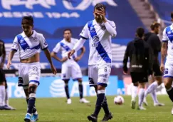 Jugadores de Puebla se lamentan tras un juego 