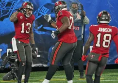  Buccaneers en festejo de TD