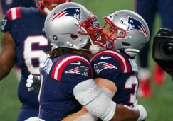 Newton y Burkhead celebran TD vs Baltimore