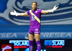 Vikonis durante un partido con Puebla