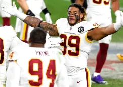 Jugadores de Washington celebran una jugada