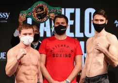 Canelo Álvarez en pesaje