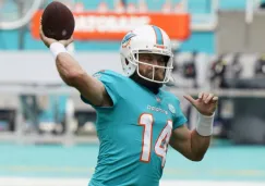 Ryan Fitzpatrick en acción con Miami Dolphins