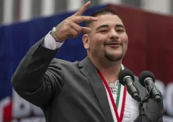  Andy Ruiz durante una conferencia de prensa 