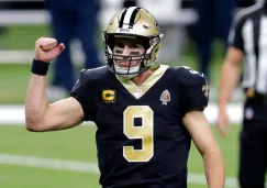 Drew Brees durante un partido con Saints