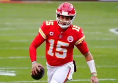 Patrick Mahomes durante un partido con Kansas City