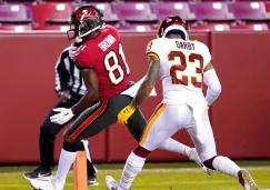 Antonio Brown durante un partido con Bucs