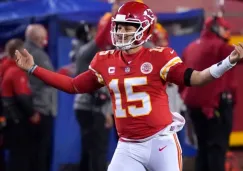 Patrick Mahomes en el partido ante los Bills