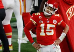 Patrick Mahomes se lamenta tras accionar de los Chiefs