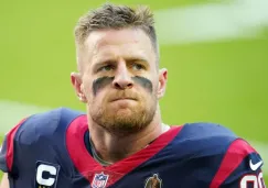 J.J. Watt en un partido con los Texans