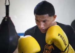 Miguel Berchelt en un entrenamiento 