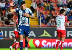 Mauro Quiroga no festejó su gol ante Necaxa