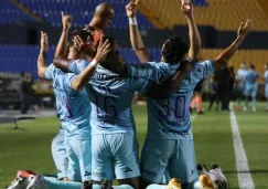 Jugadores de Mazatlán en festejo