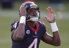 Deshaun Watson se lamenta en un partido con Texans