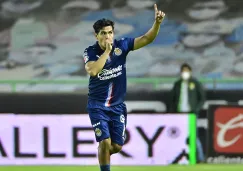 Jesús Sánchez en un partido con Chivas