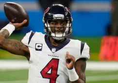 Deshaun Watson durante un partido con Texans