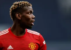 Paul Pogba en un partido del Manchester United