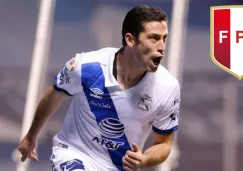 Santiago Ormeño en partido con Puebla 