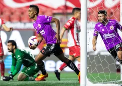 Fidel Martínez, en festejo de gol