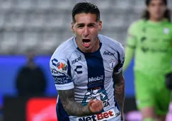 Ismael Sosa celebrando un gol ante Santos