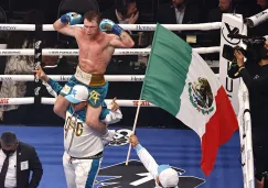 Canelo Álvarez tras la victoria ante Saunders