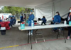 Centro de pruebas PCR al azar en el Estadio Cuauhtémoc 