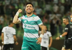 Fernando Gorriarán durante un partido con Santos