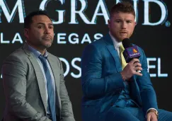 Canelo Álvarez junto a Óscar de la Hoya