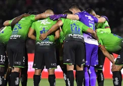 Jugadores de Juárez previo a un partido