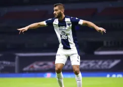 Nicolás Sánchez durante un partido con Rayados