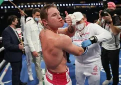 Canelo Álvarez después de una pelea 