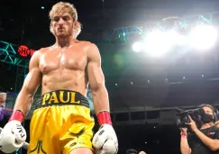 Logan Paul en la pelea ante Mayweather