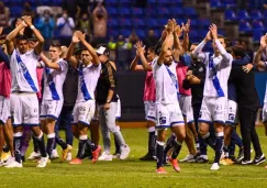 Jugadores del Puebla tras un partido