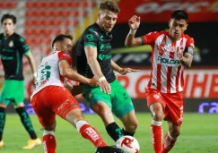 Acción en el último Necaxa vs Santos