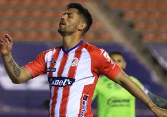 Lucas Passerini en partido con Atlético San Luis