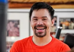 Manny Pacquiao durante un entrenamiento